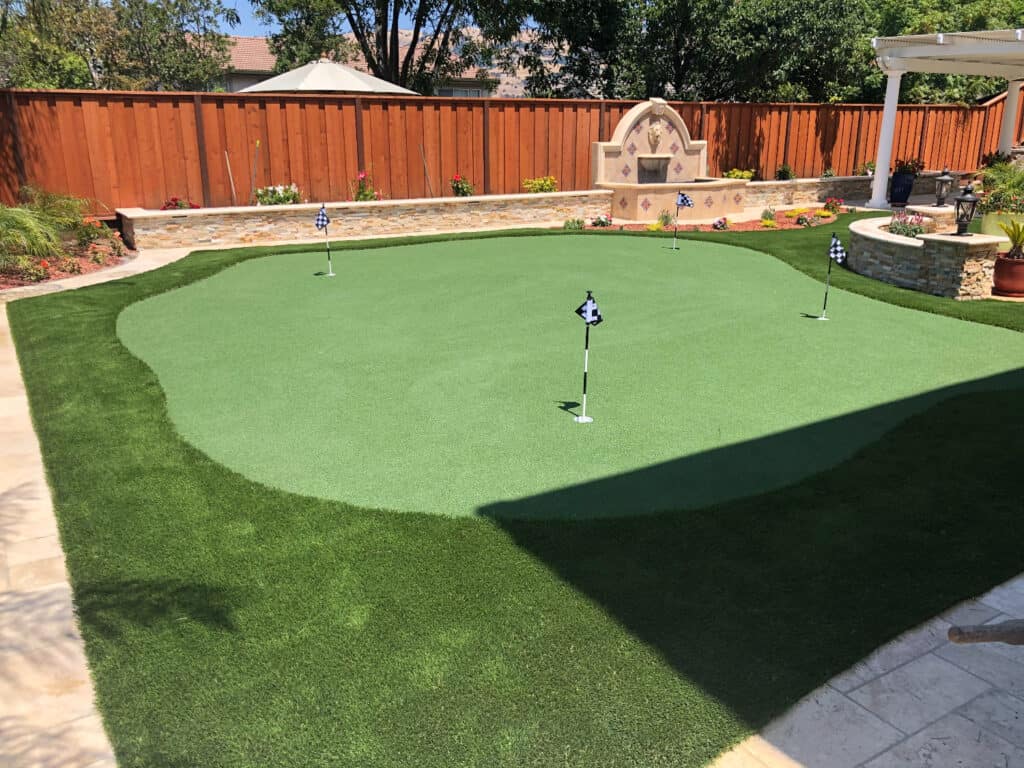 backyard putting green